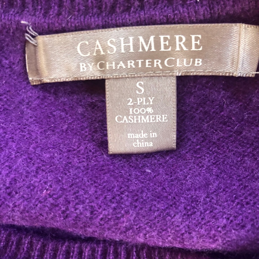 Purple Cashmere Crewneck